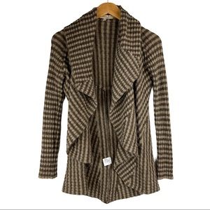 Lineamaglia Wool Alpaca Stripe Cardigan Sweater